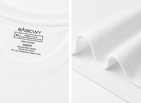 Basicwy white Regular Fit Tee