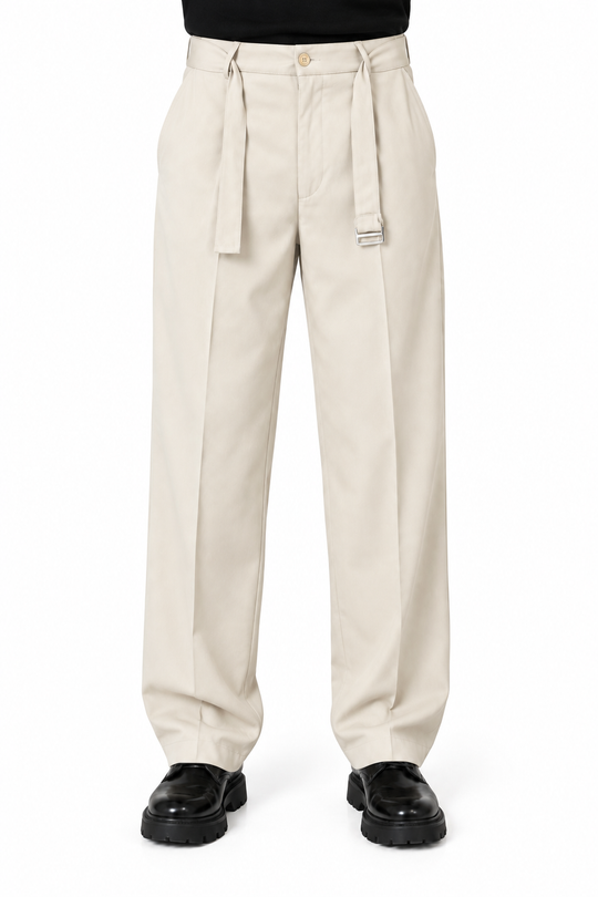 Old Money Tailored Pants-Beige