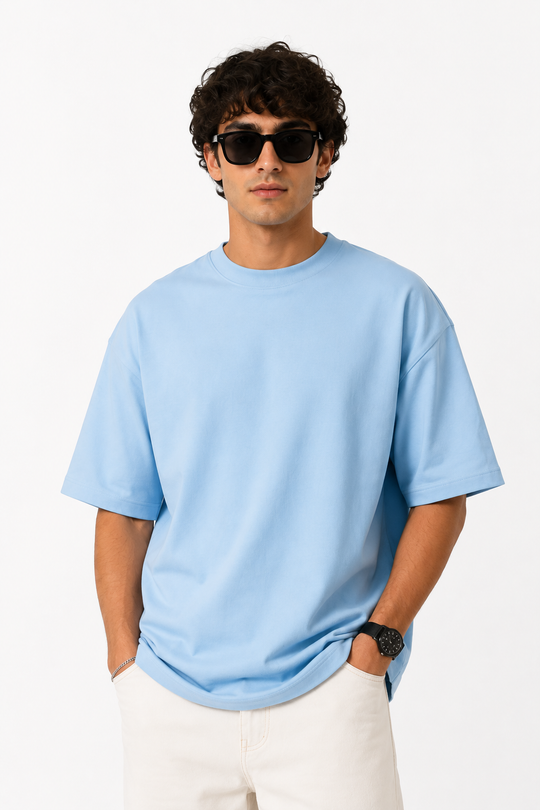 Basicwy oversize tee Baby blue