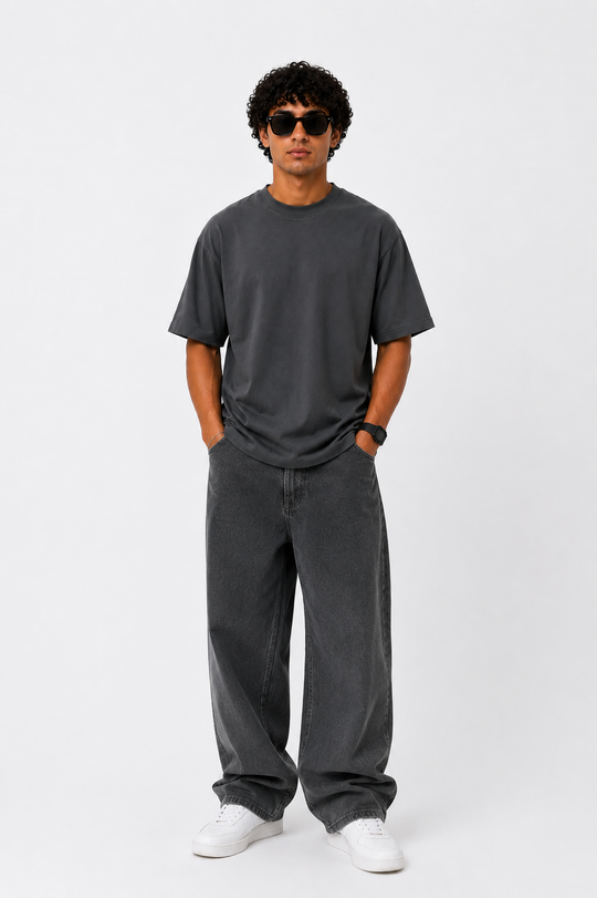 Basicwy oversize tee dark grey