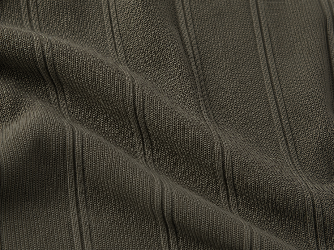 Monaco Zip Polo Dark Olive