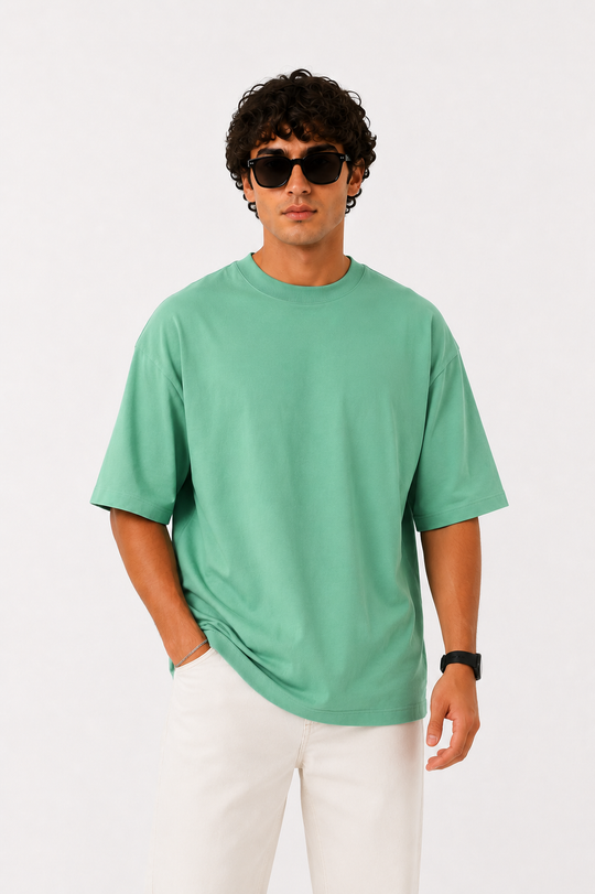 Basicwy oversize tee mint green