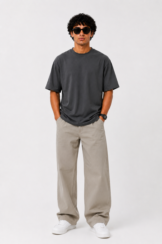 Basicwy oversize tee dark grey