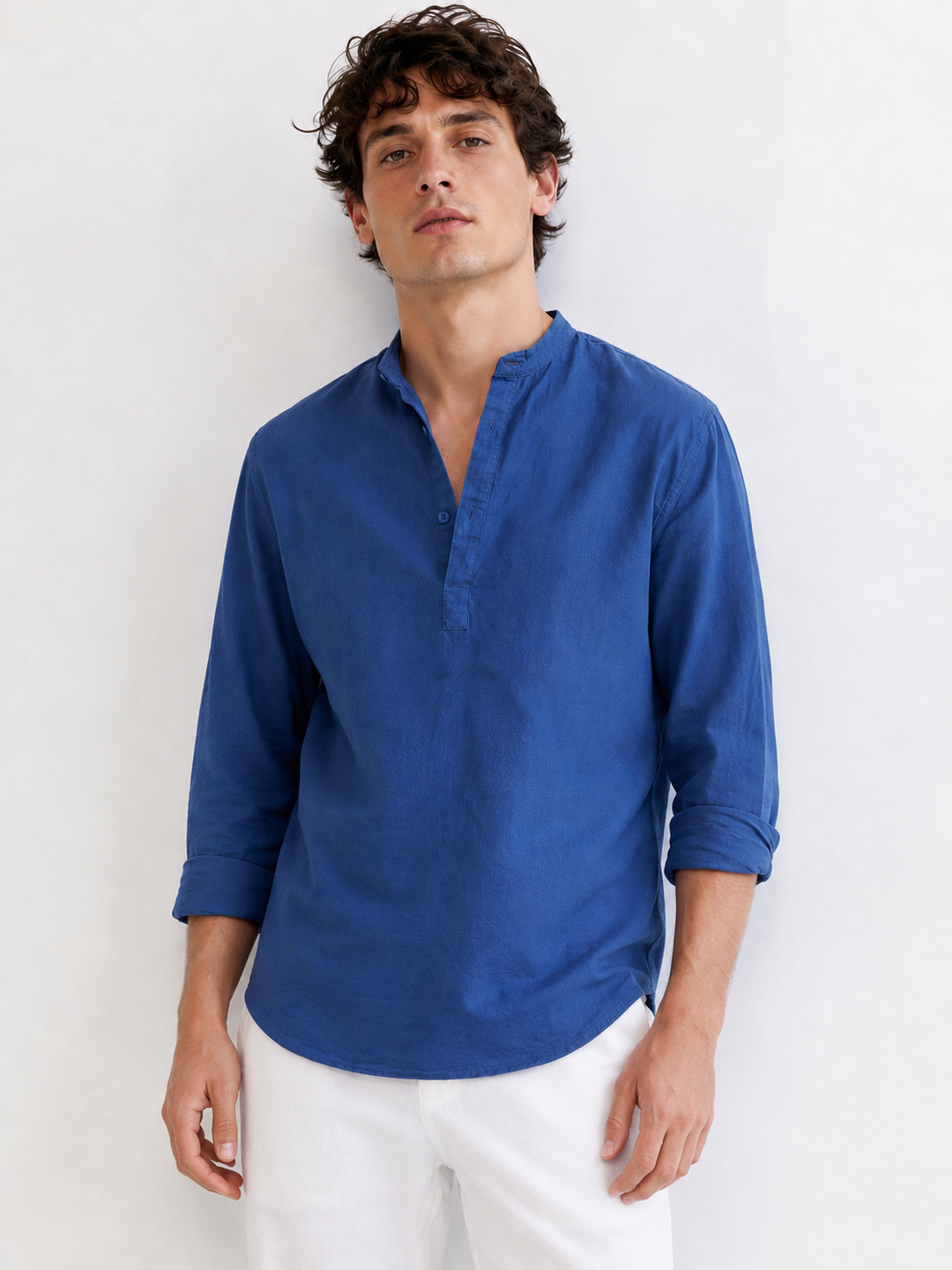 Ocean Blue Pullover Shirt