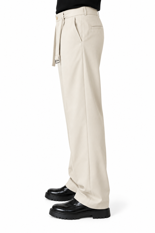 Old Money Tailored Pants-Beige
