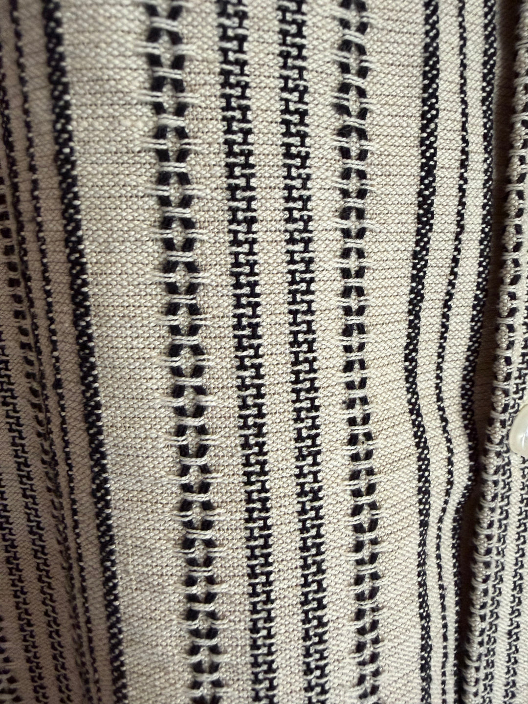 Jacquard Shirt + Linen Wide Leg Pants