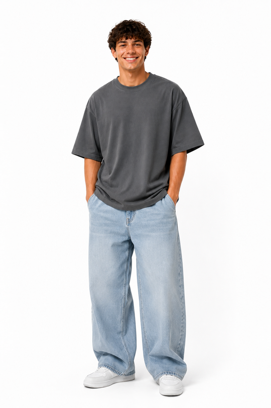 Basicwy oversize tee dark grey