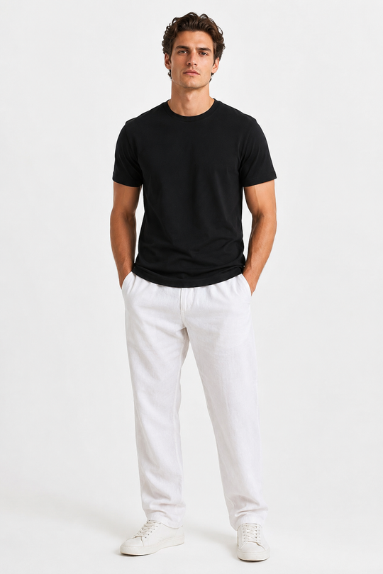 Basicwy Black Regular Fit Tee