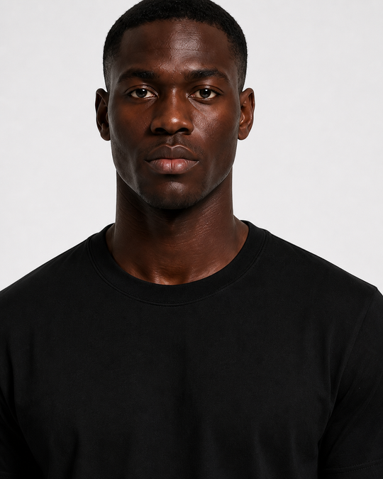 Basicwy Black Regular Fit Tee