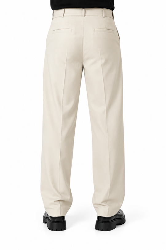 Old Money Tailored Pants-Beige