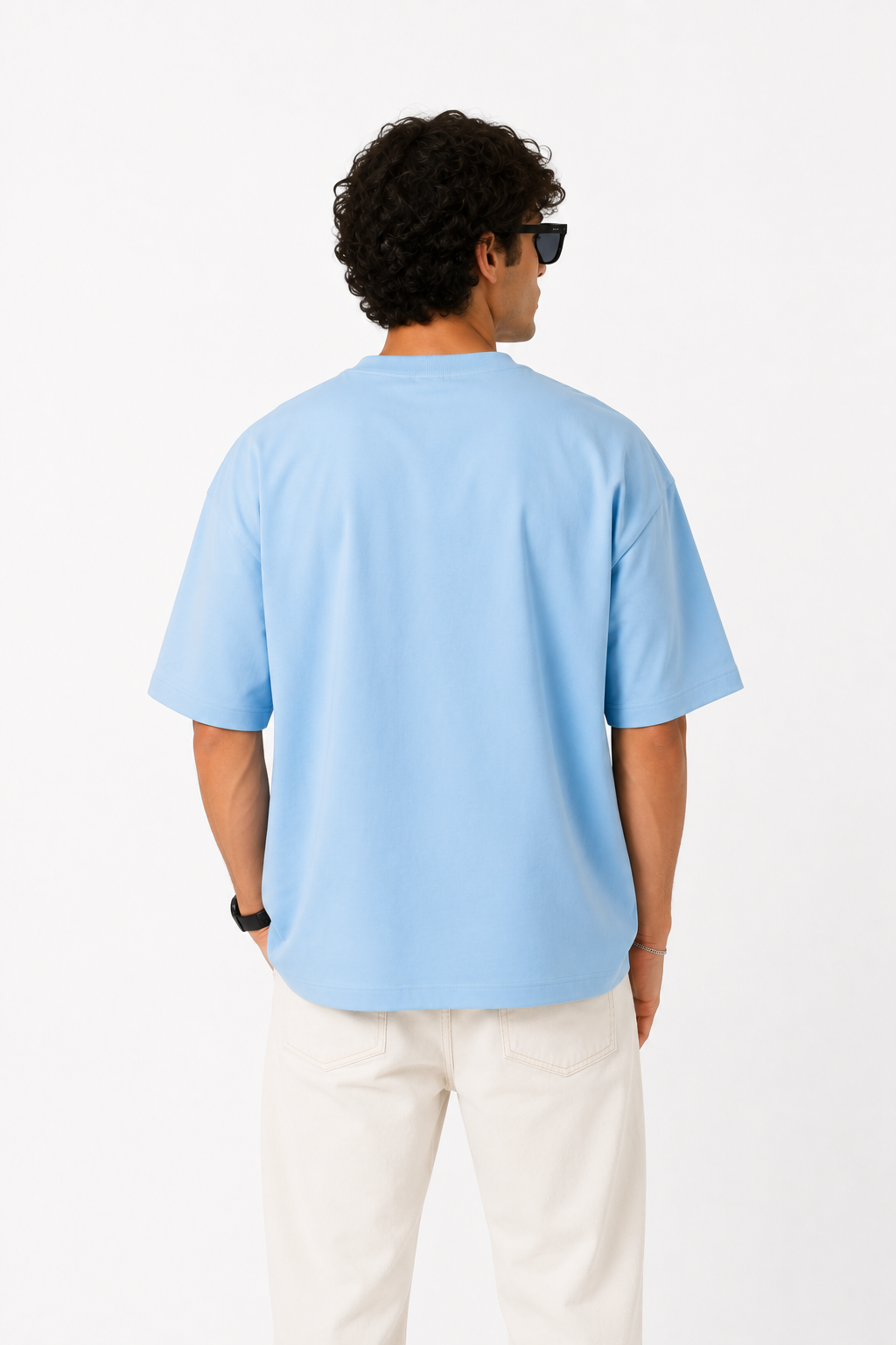 Basicwy oversize tee Baby blue