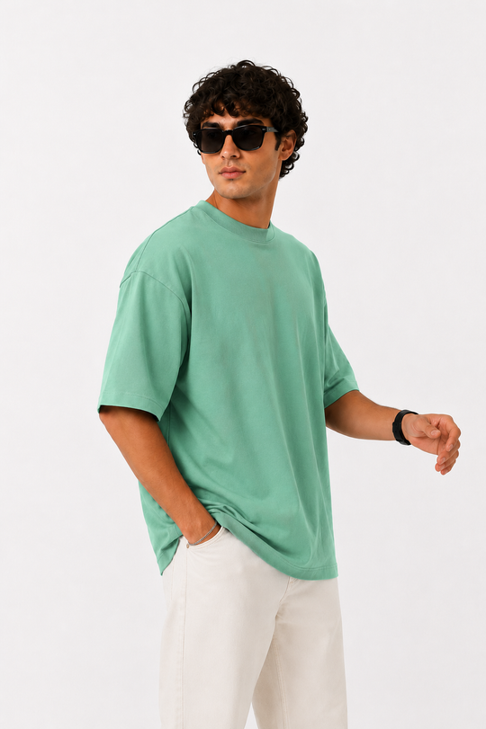 Basicwy oversize tee mint green