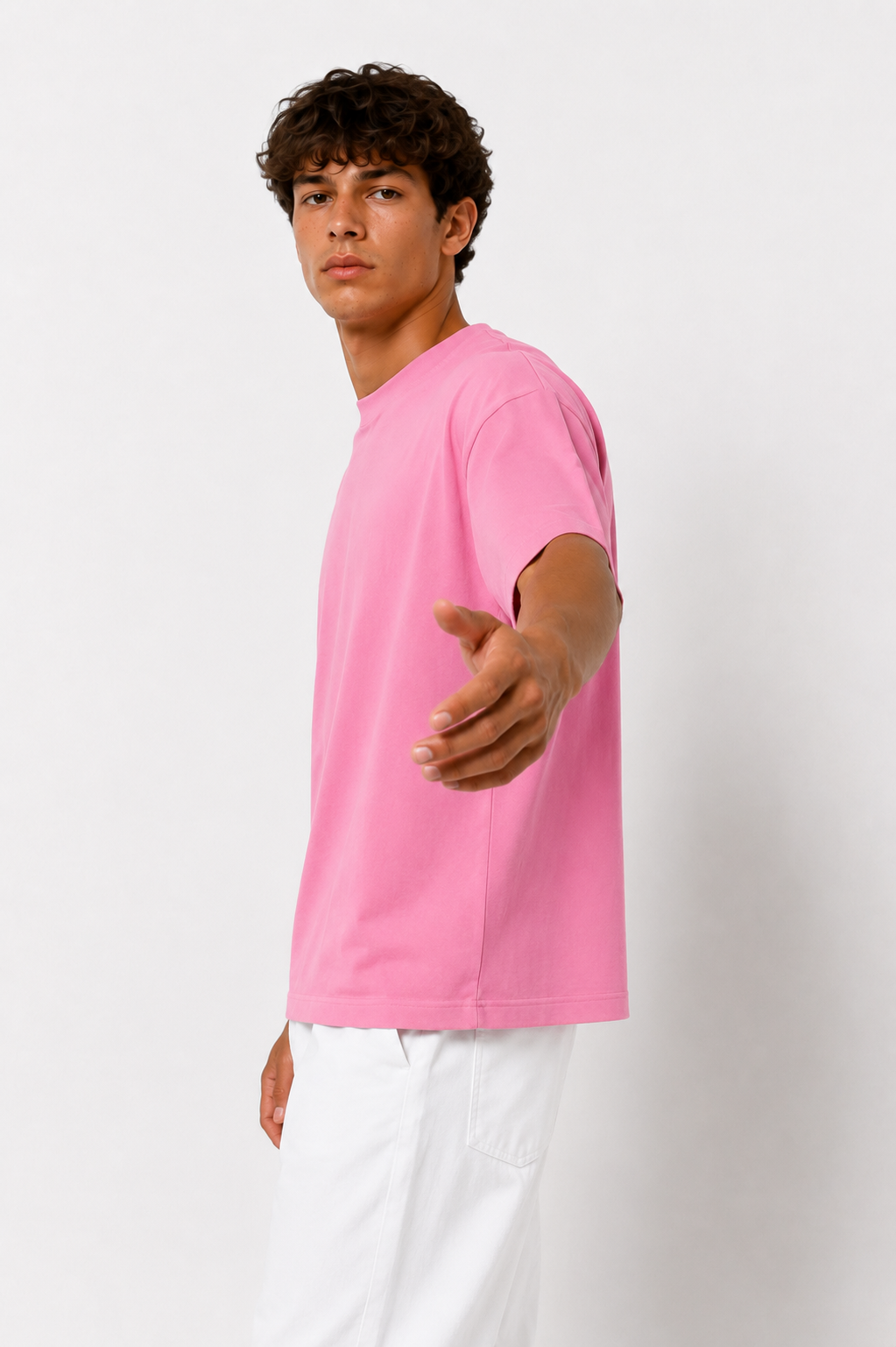 Basicwy oversize tee Bubblegum Pink