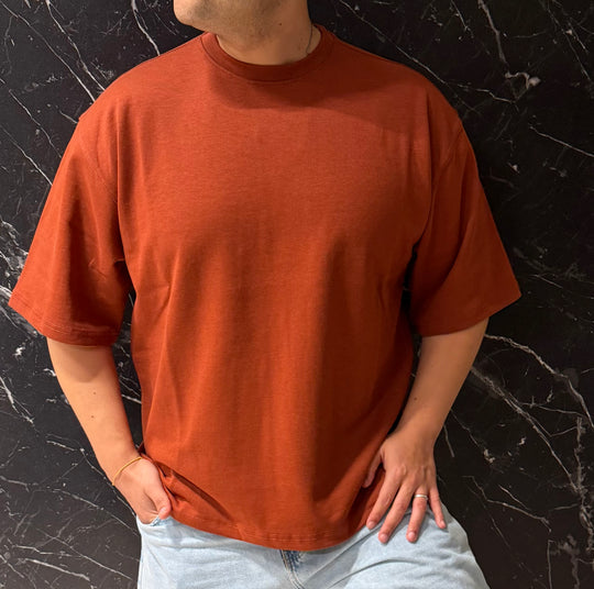 Basicwy oversize tee Terracotta