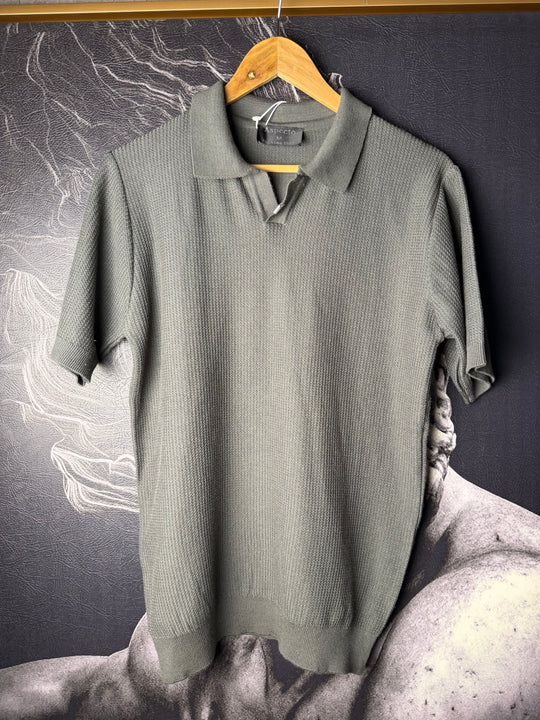 Milano Knit Polo Dusty Olive
