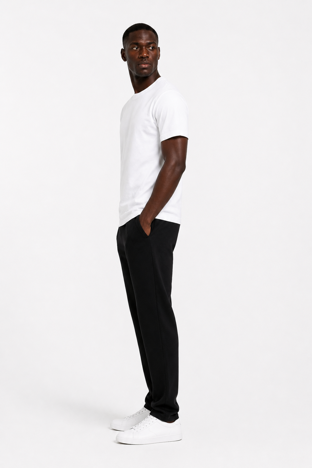 Basicwy white Regular Fit Tee