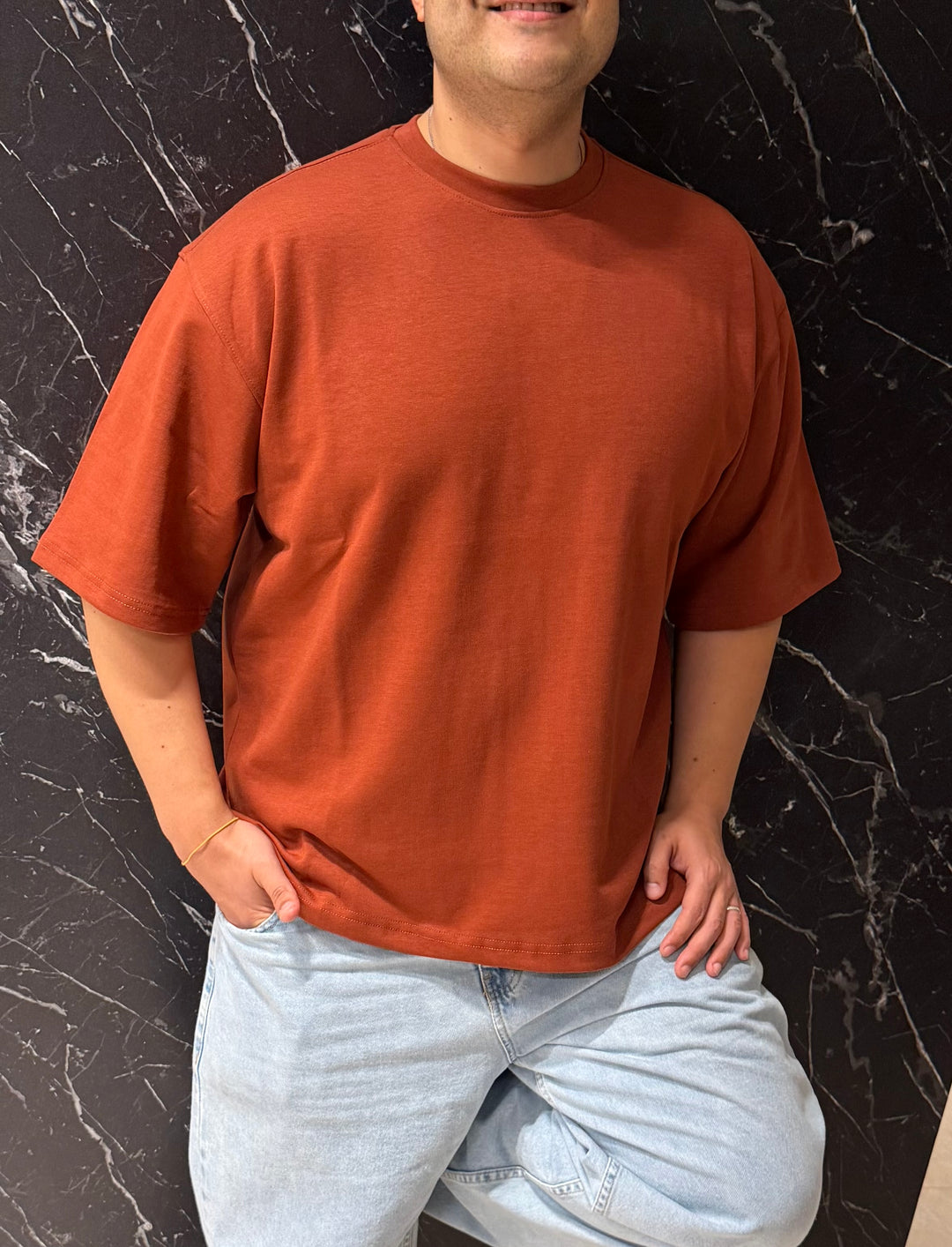 Basicwy oversize tee Terracotta