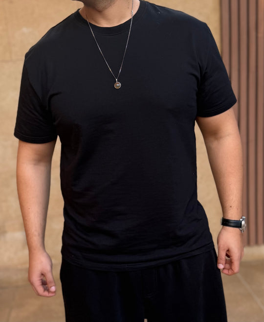Basicwy Black Regular Fit Tee
