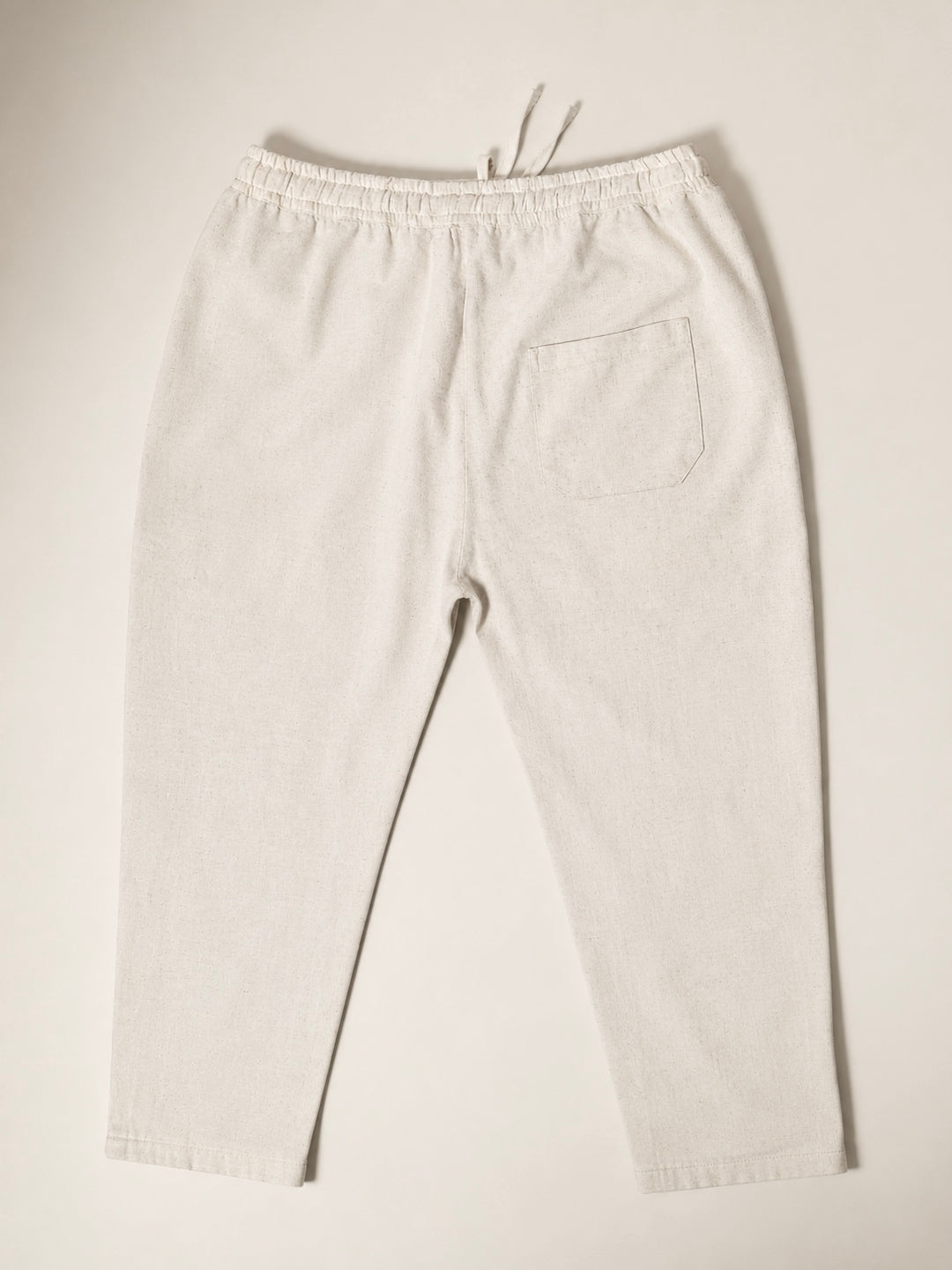 Natural Beige Linen Wide Leg