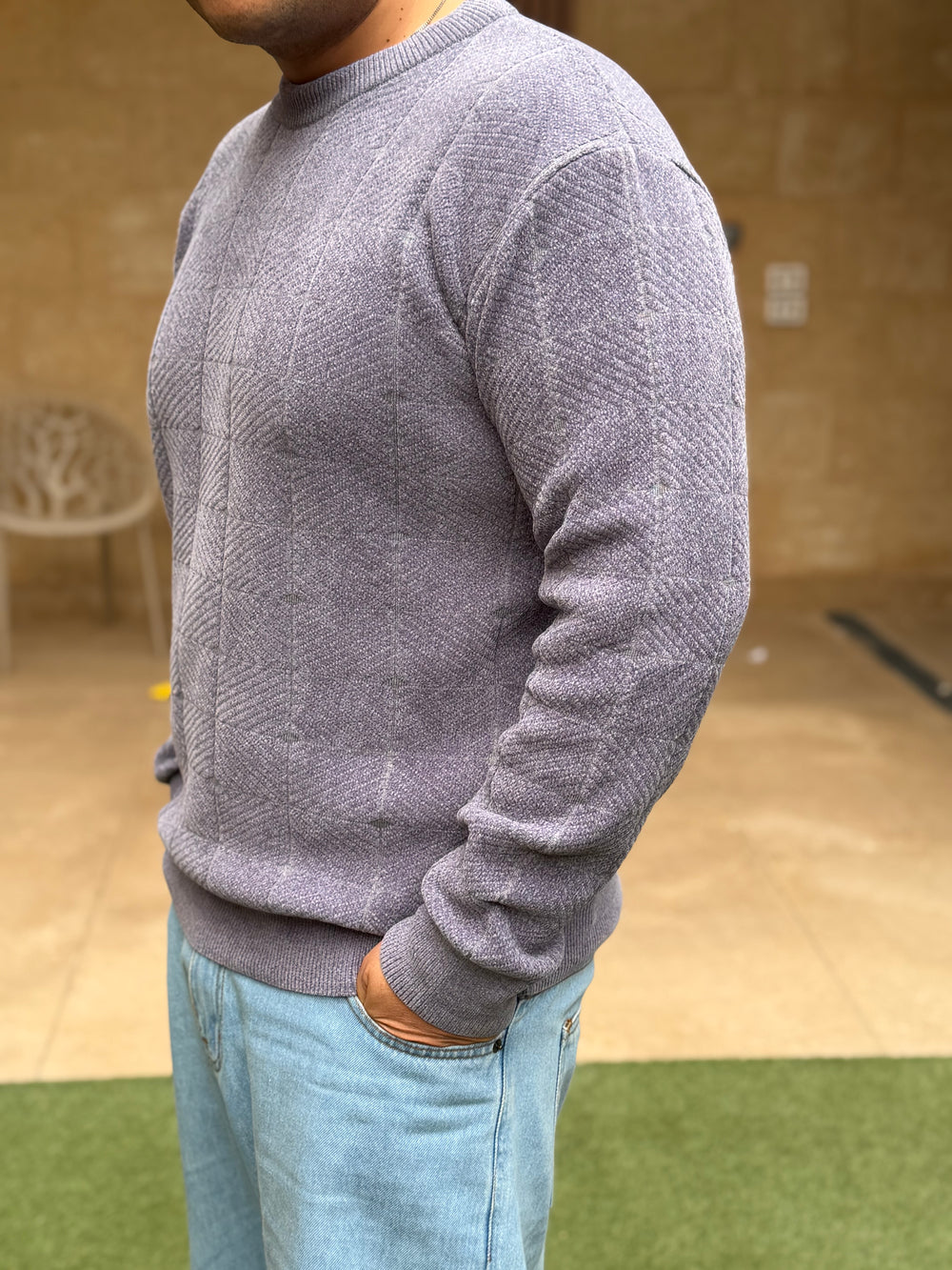 Premium Velvet Knit – Dusty Grey