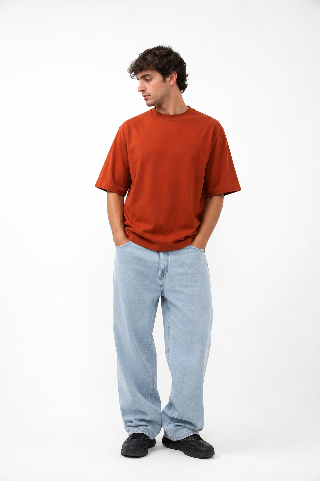 Basicwy oversize tee Terracotta