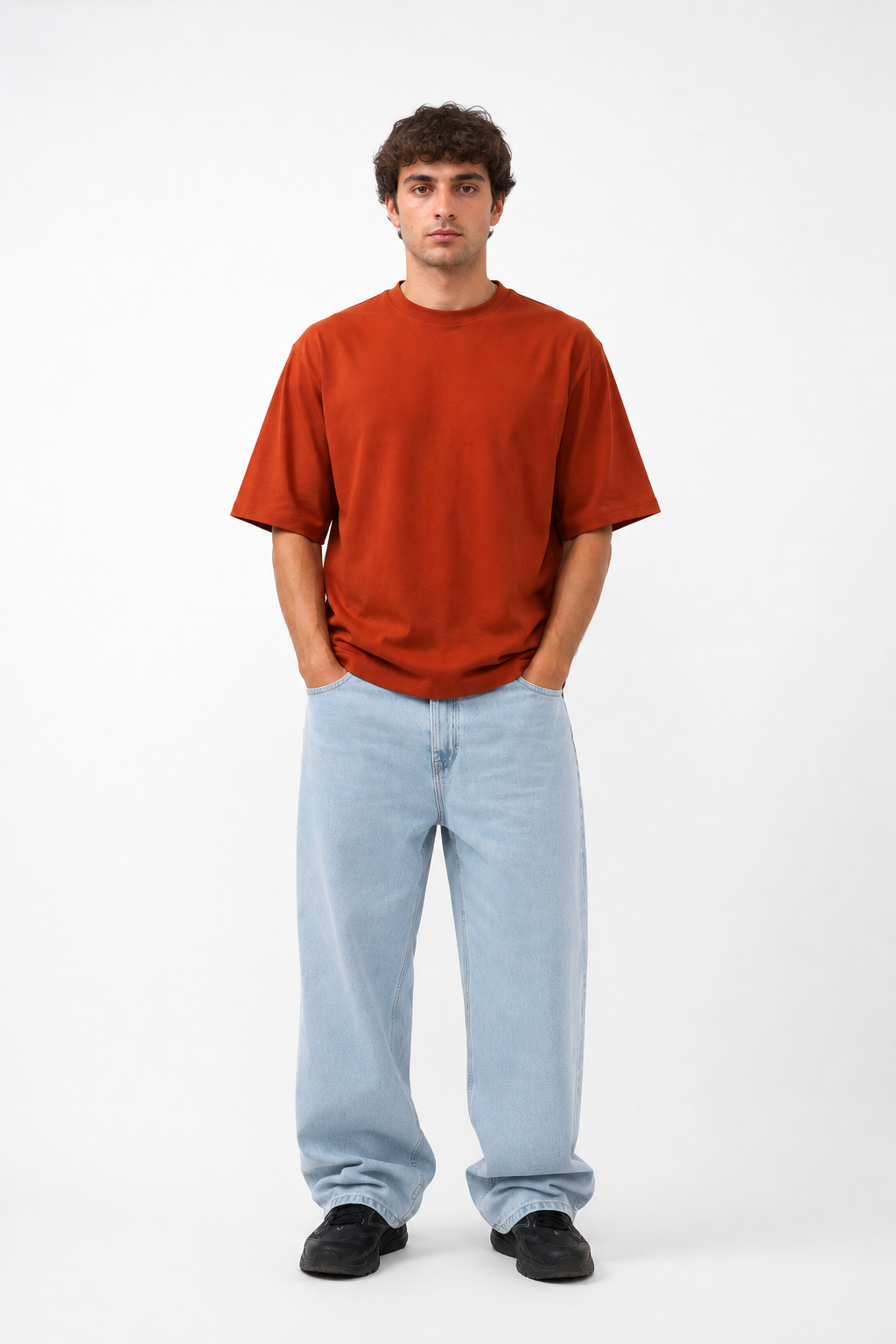 Basicwy oversize tee Terracotta