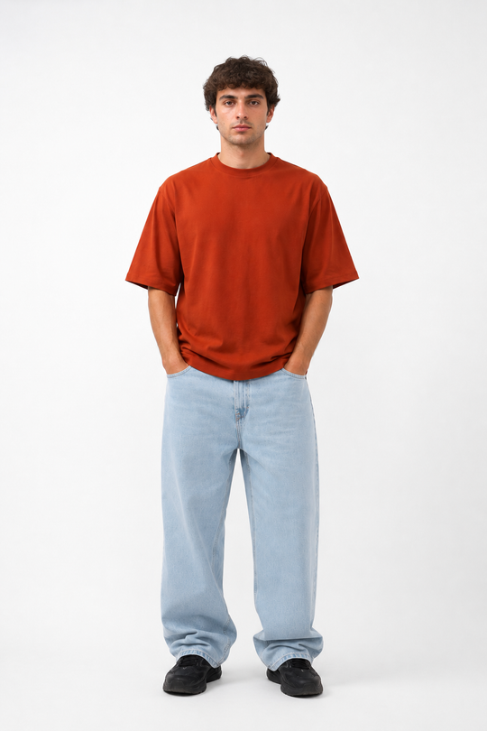 Basicwy oversize tee Terracotta