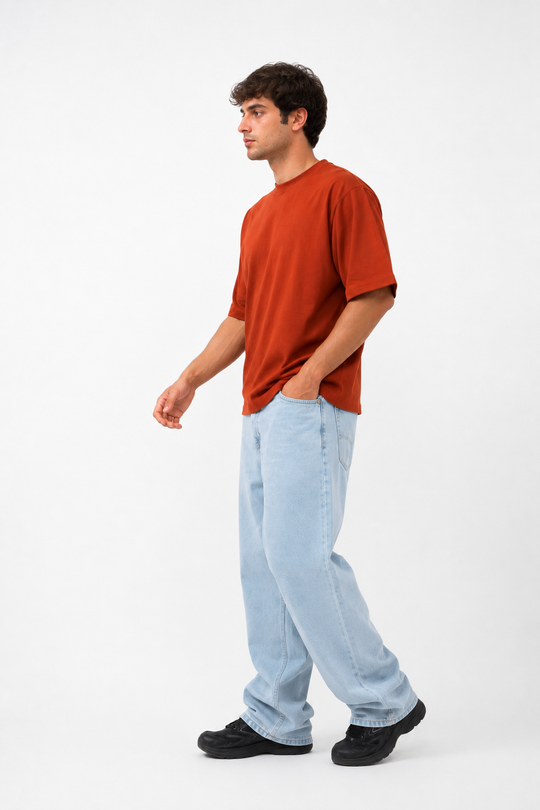 Basicwy oversize tee Terracotta