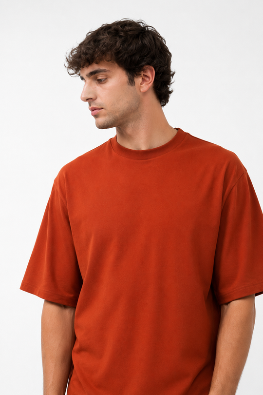 Basicwy oversize tee Terracotta