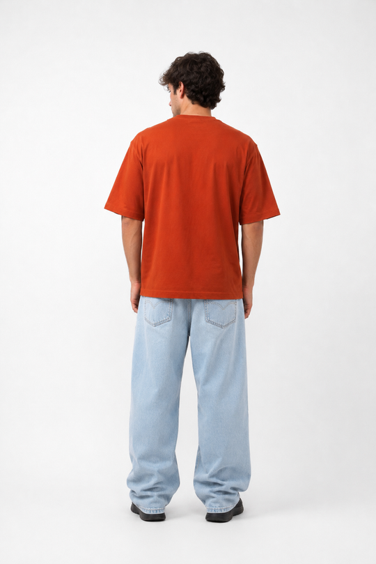 Basicwy oversize tee Terracotta