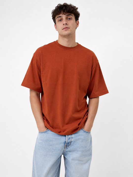 Basicwy oversize tee Terracotta