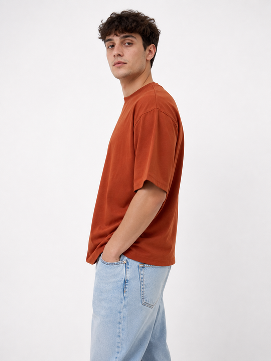 Basicwy oversize tee Terracotta