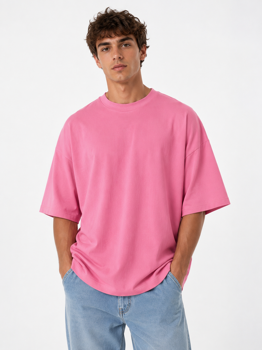 Basicwy oversize tee Bubblegum Pink