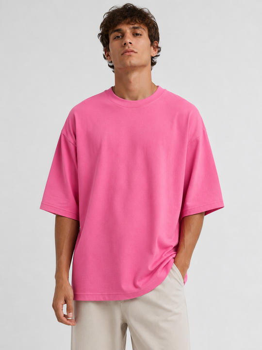 Basicwy oversize tee Bubblegum Pink