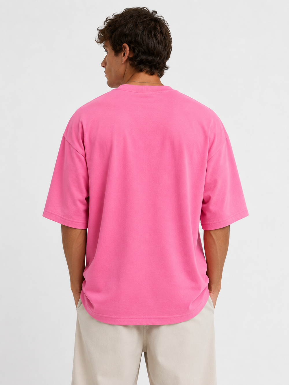 Basicwy oversize tee Bubblegum Pink
