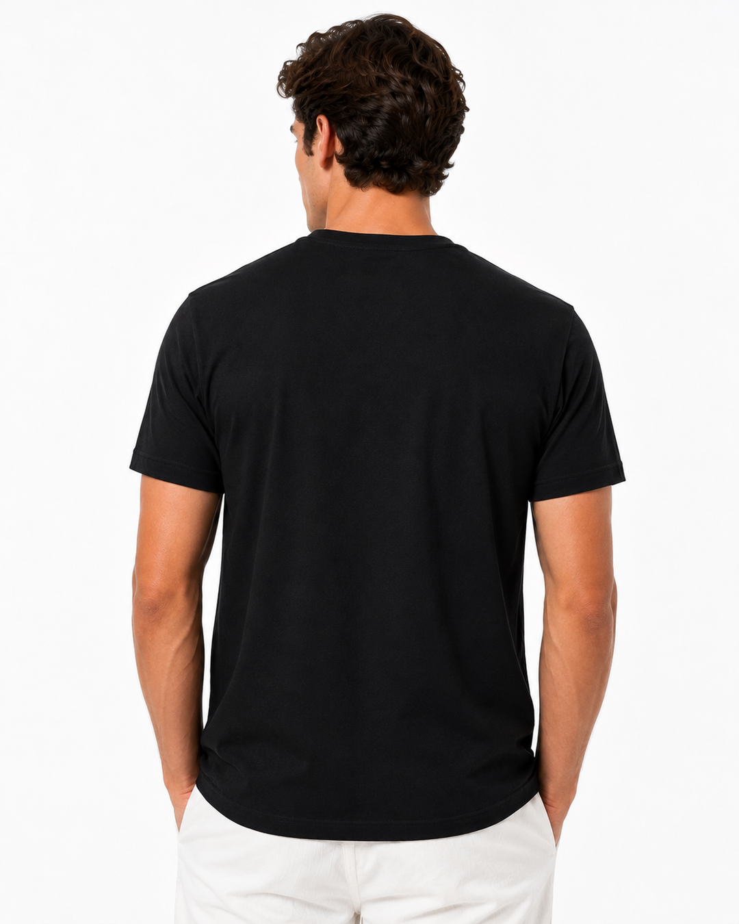Basicwy Black Regular Fit Tee