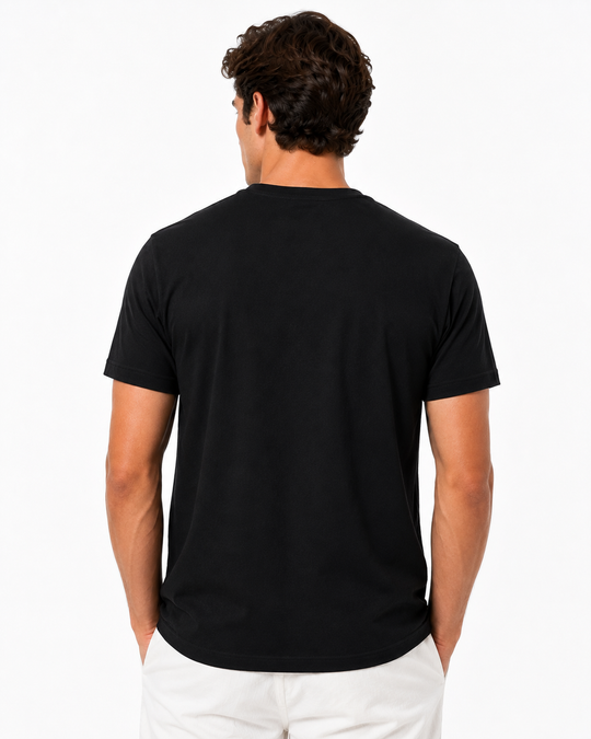 Basicwy Black Regular Fit Tee