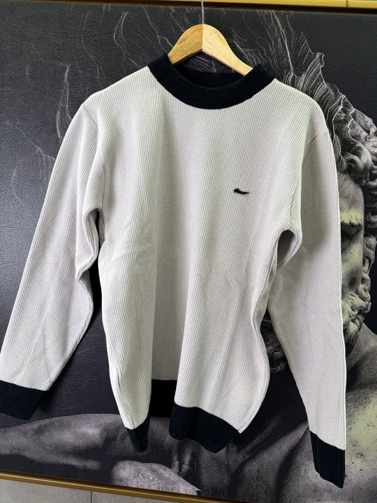 Premium Velvet Knit Crewneck – Pearl Grey