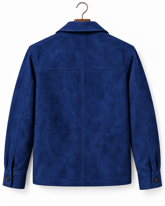 Premium Suede Jacket – Deeb Blue