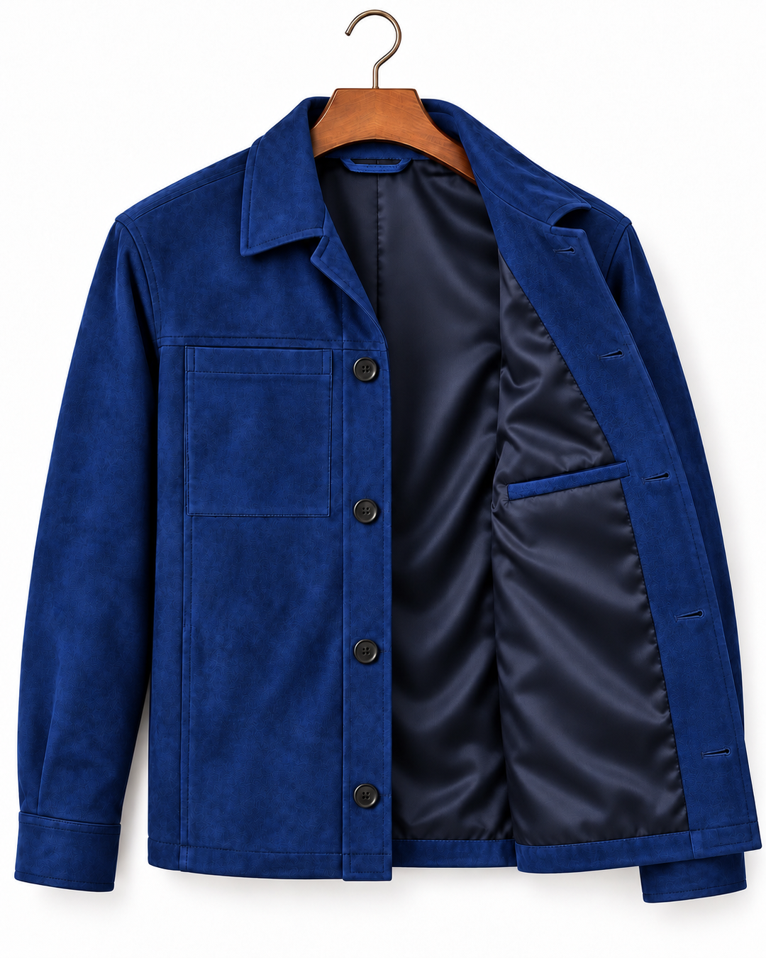 Premium Suede Jacket – Deeb Blue