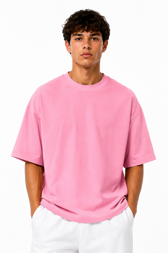 Basicwy oversize tee Bubblegum Pink
