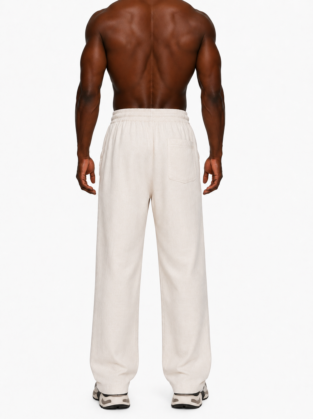 Natural Beige Linen Wide Leg