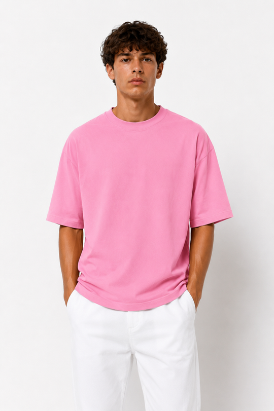 Basicwy oversize tee Bubblegum Pink