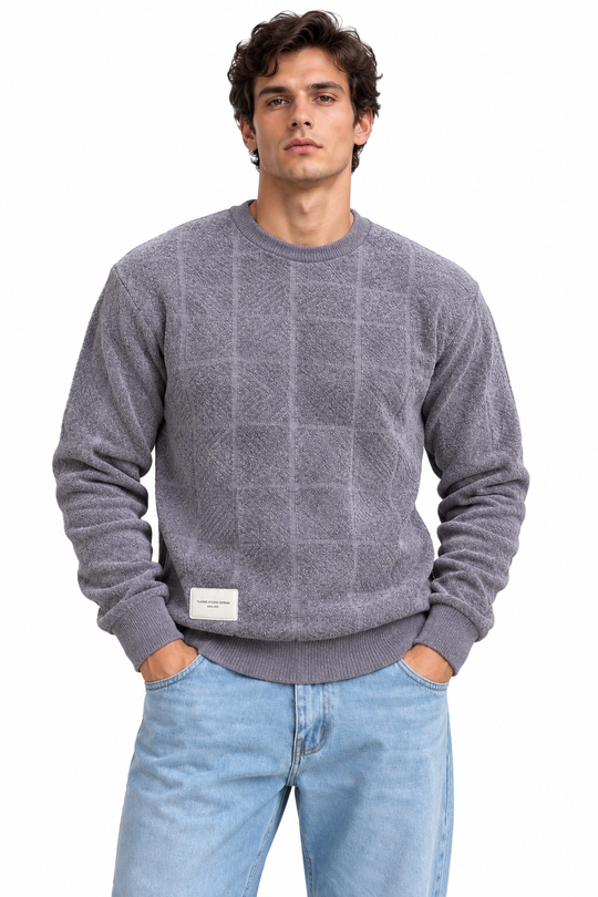 Premium Velvet Knit – Dusty Grey
