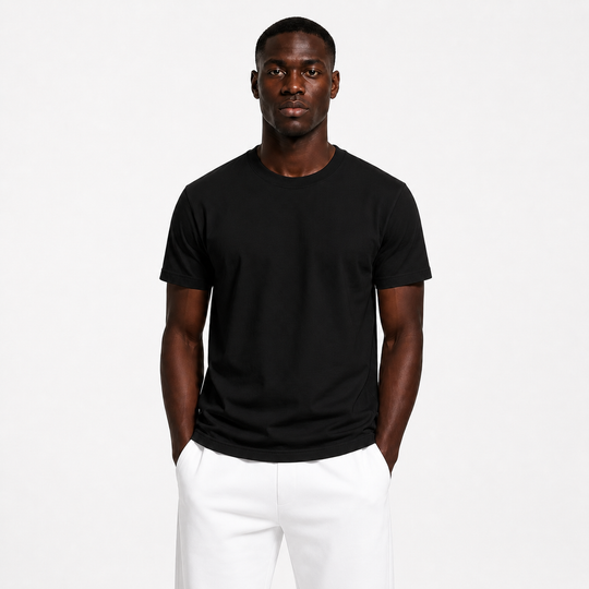 Basicwy Black Regular Fit Tee