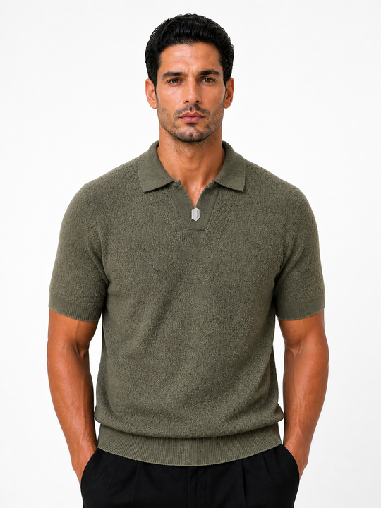 Premium Knit Polo Dark Olive