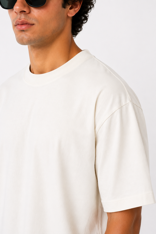 Basicwy oversize tee off white
