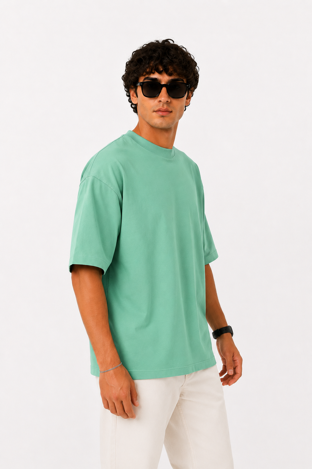 Basicwy oversize tee mint green
