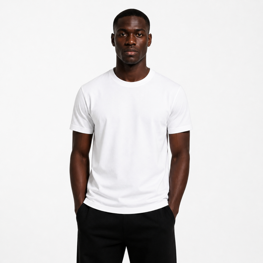 Basicwy white Regular Fit Tee
