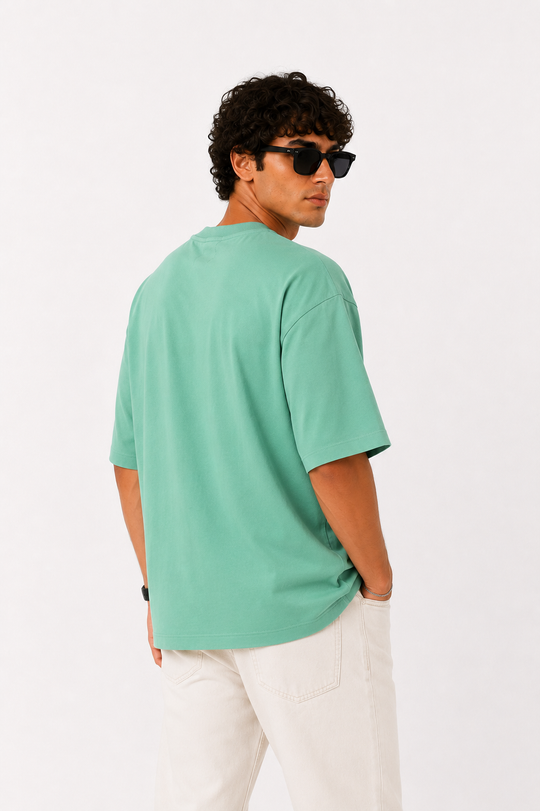 Basicwy oversize tee mint green